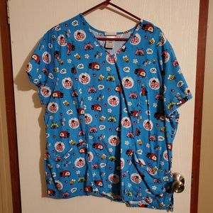 2x scrub top